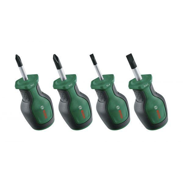 Conjunto de Chaves de Fendas Curtas BOSCH 1600A032UJ (Preto e Verde)