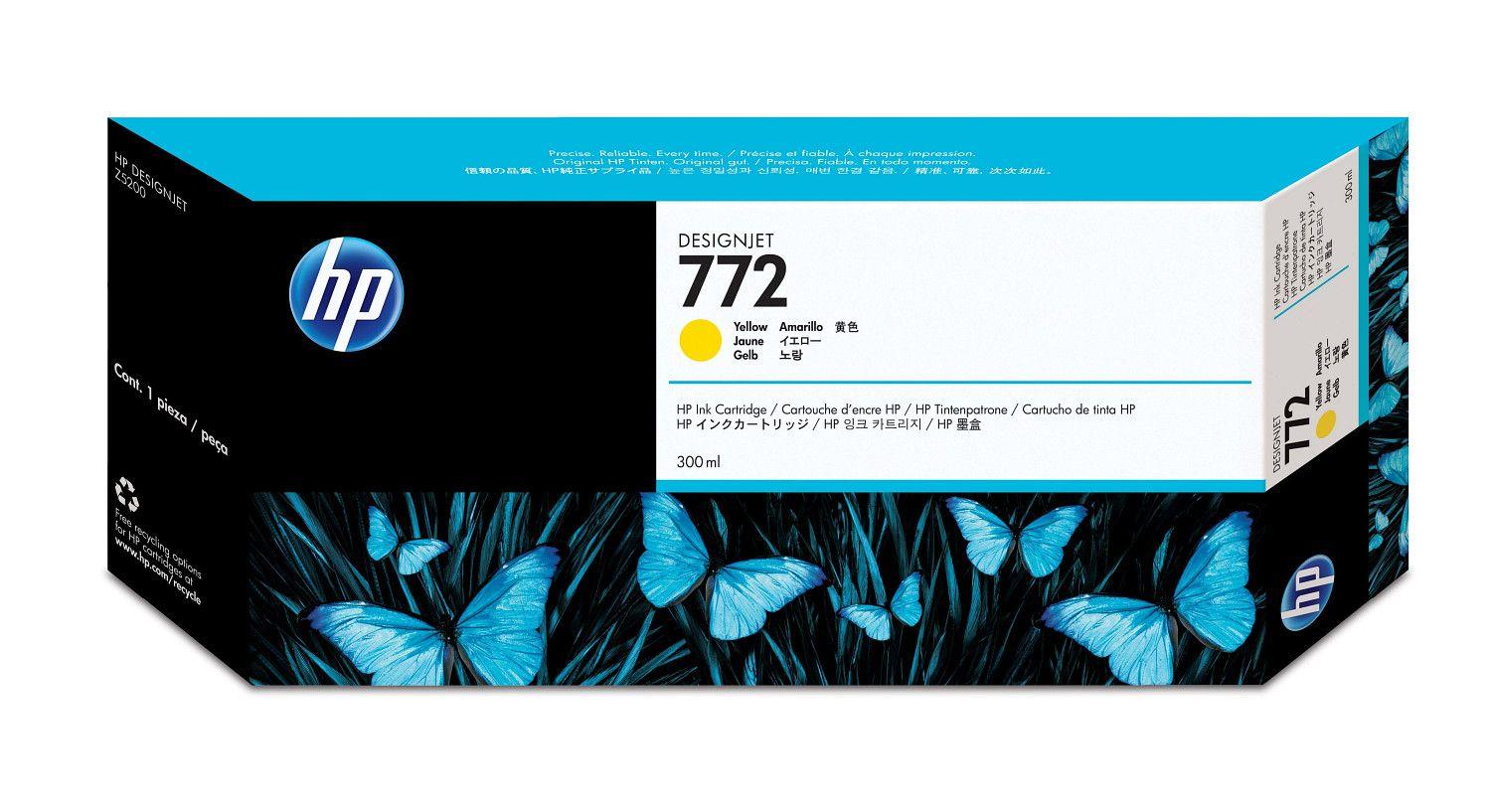 Tinteiro HP 772 CN630A (HP DesignJet Z5200 Photo - Amarelo)