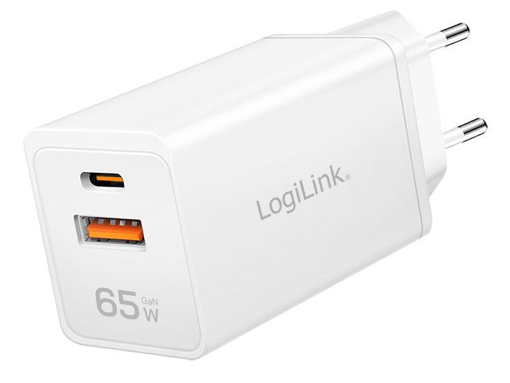 Carregador USB LOGILINK PA0371 (65 W - Branco)