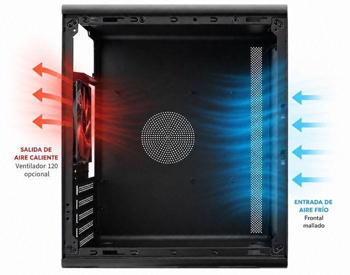 Caixa PC COOLBOX M100 (Midi Tower - 160 mm - 300 mm - Preto), miniatura 8