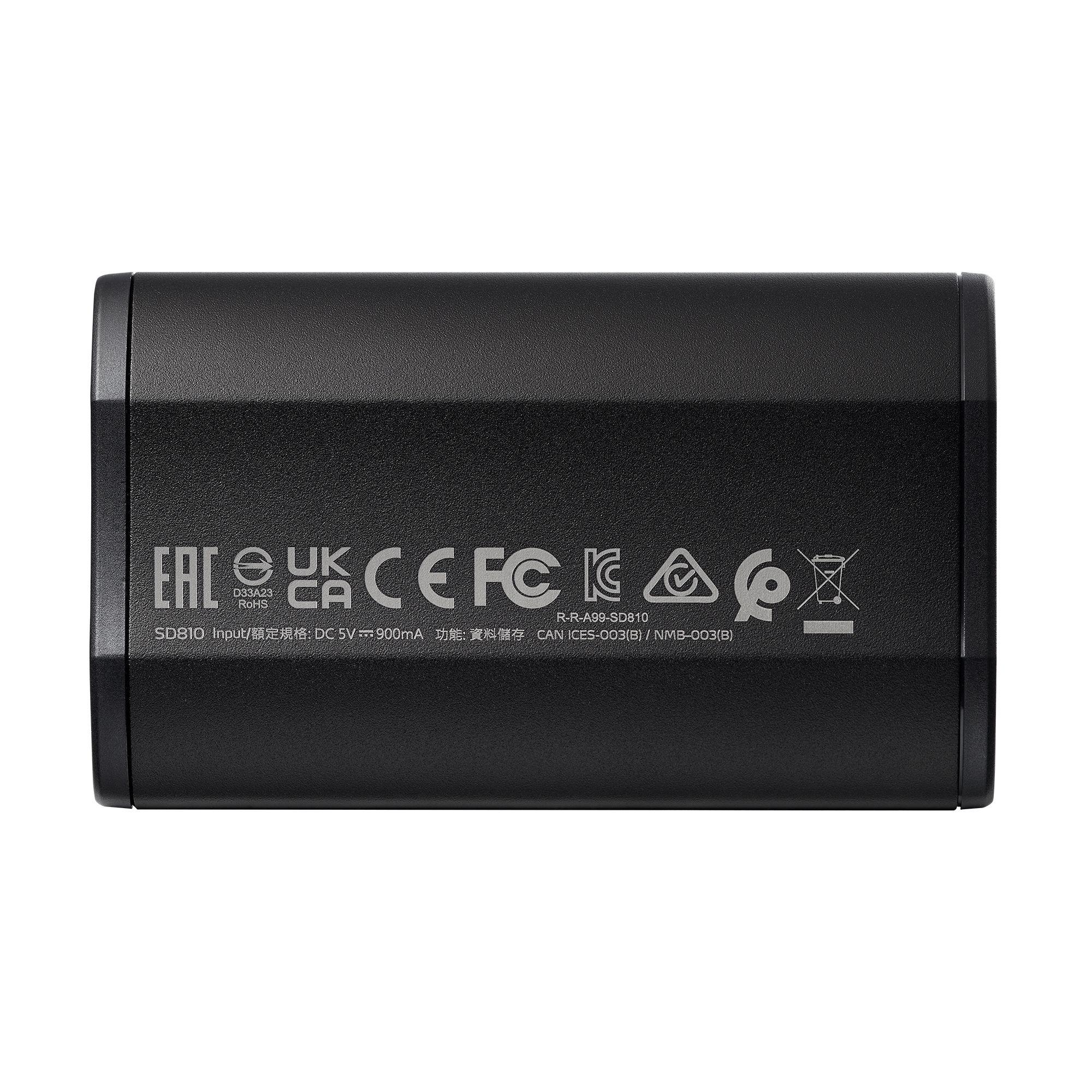 SSD ADATA SD810 (4 TB - USB 3.2 Gen 2x2 - Preto) — miniatura 2