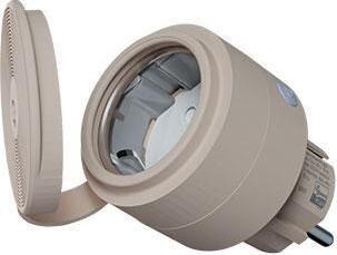 Tomada Inteligente Exterior SHELLY Wave Outdoor Plug S LR (Bege)