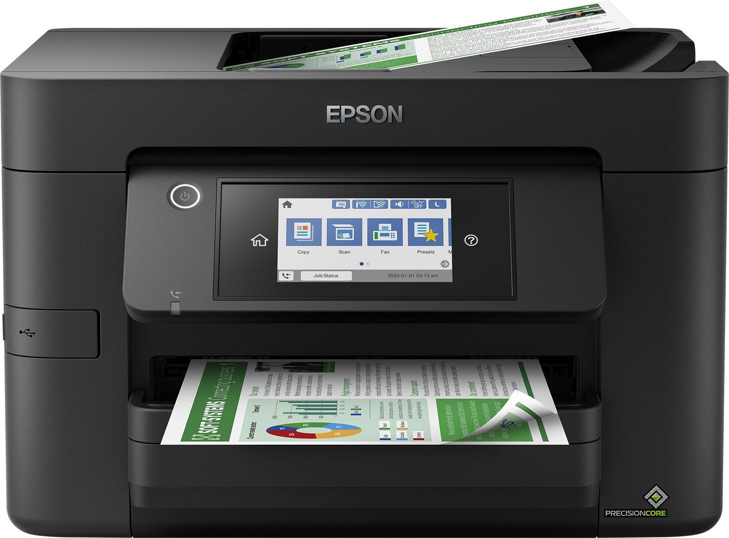 Impressora Multifunções EPSON WorkForce Pro WF-4820DWF (A4 - Impressão a cores - WiFi / Bluetooth - Preto)