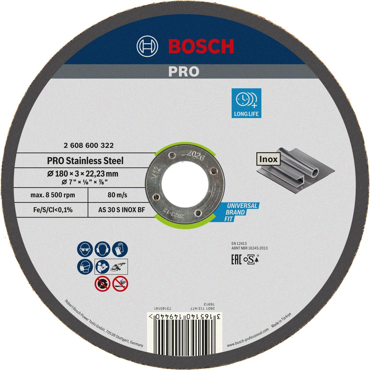 Disco de Corte BOSCH 2608600322 (Expert para Inox - 180 mm - 3,0 mm) — miniatura 2