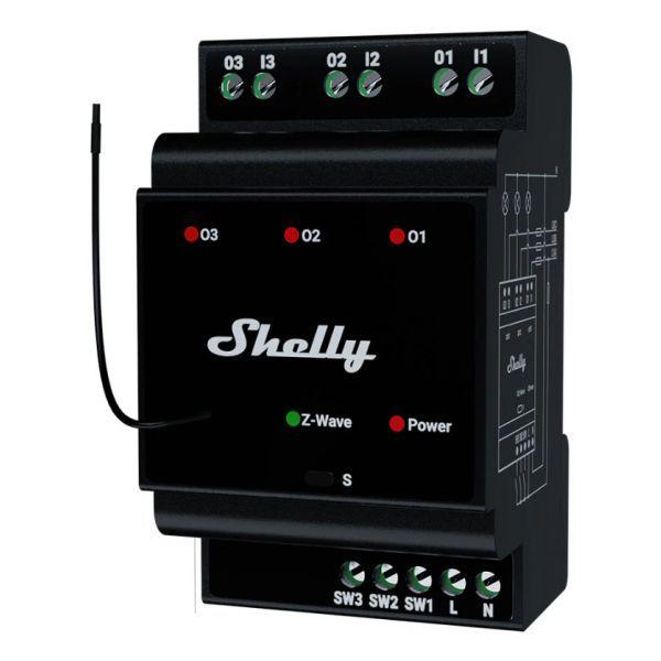 Relé Inteligente SHELLY Wave Pro 3 (Plástico - Preto), miniatura 2