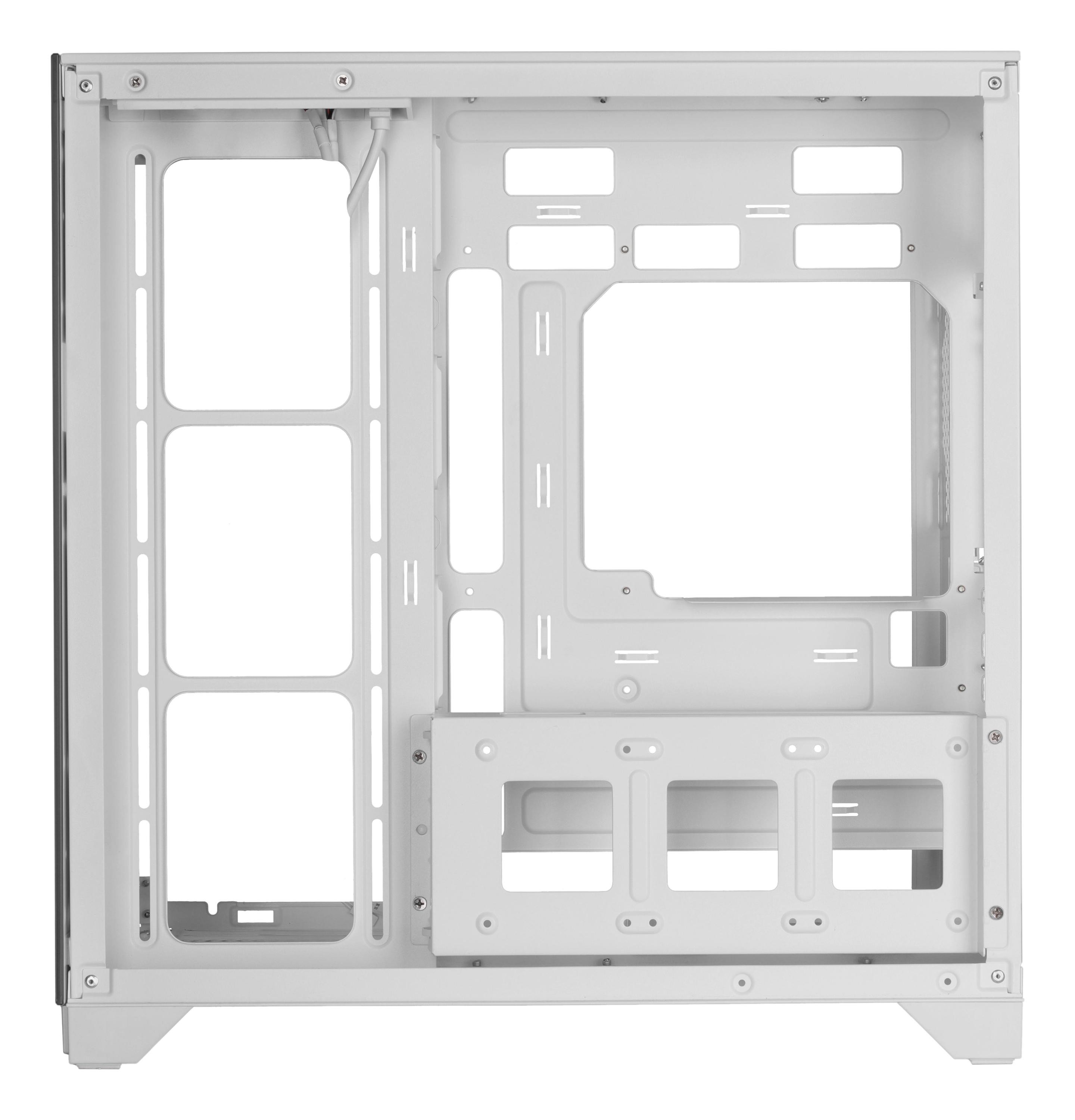 Caixa PC MARS GAMING MC-VISION (ATX, micro ATX, Mini-ITX - Mid Tower - ATX, Mini-ITX, micro-ATX - Branco) — miniatura 4