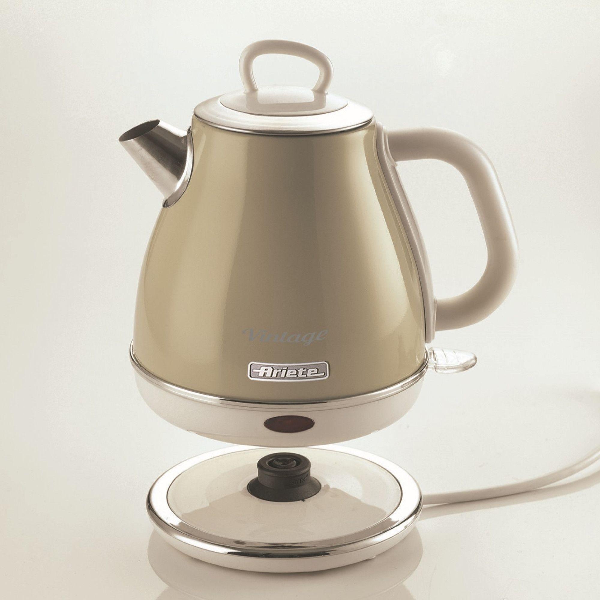 Jarro Elétrico ARIETE 2868/03 Vintage (2000 W - 1 l - Metal - Bege), miniatura 2