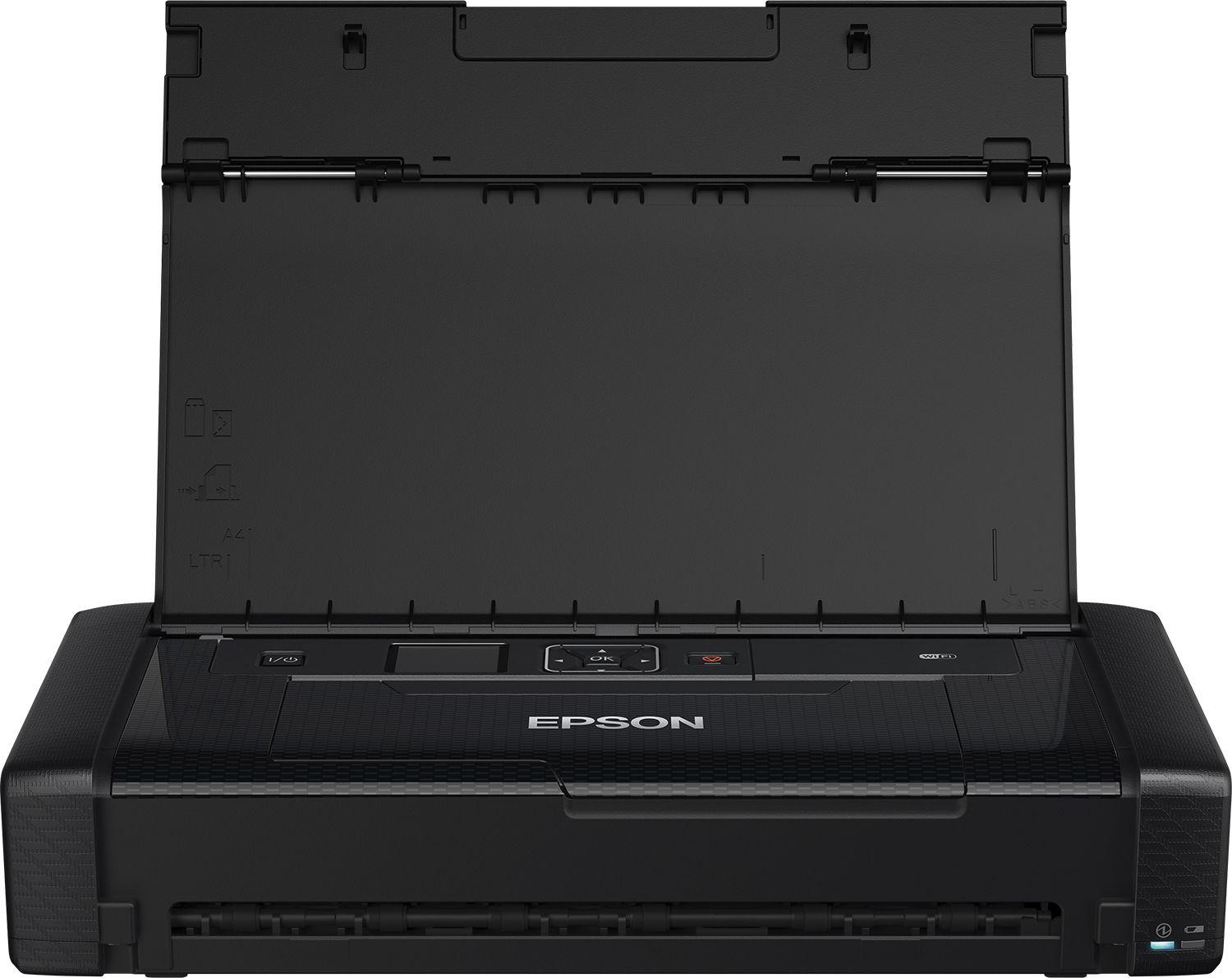 Impressora Jato de Tinta Portátil EPSON WorkForce WF-110W (A4 - 20 folhas - Wi-Fi, Wi-Fi Direct, USB - Preto)