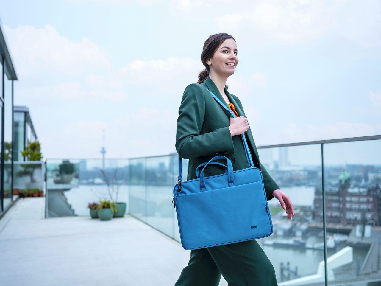 Mala para Portátil TRUST Bologna (16" - 40,6 cm - Altura 41 cm - Azul), miniatura 9