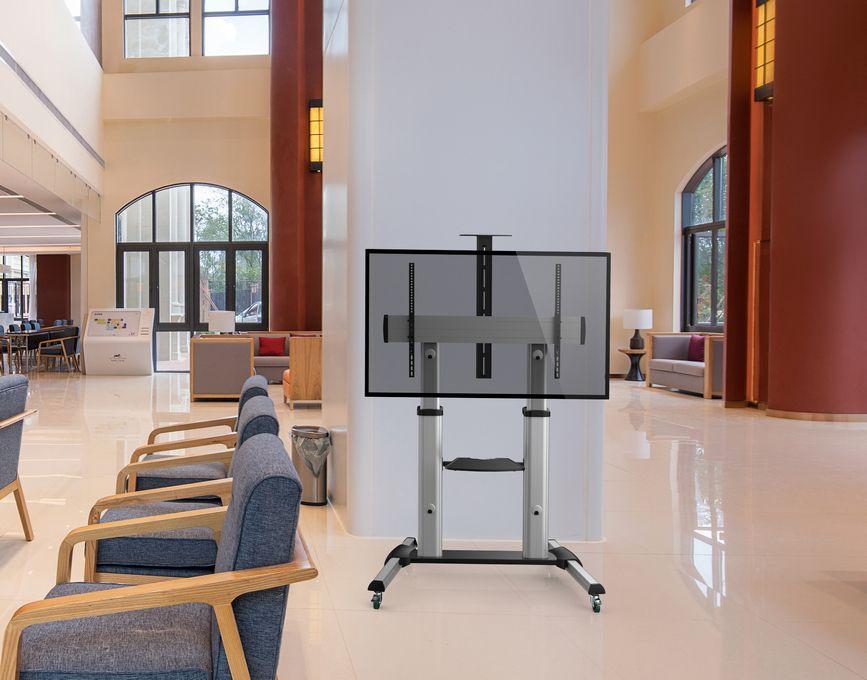 Suporte de Chão para TV com Rodas EQUIP 650605 (60-100" - VESA até 1000 x 600 mm - Cinzento), miniatura 8