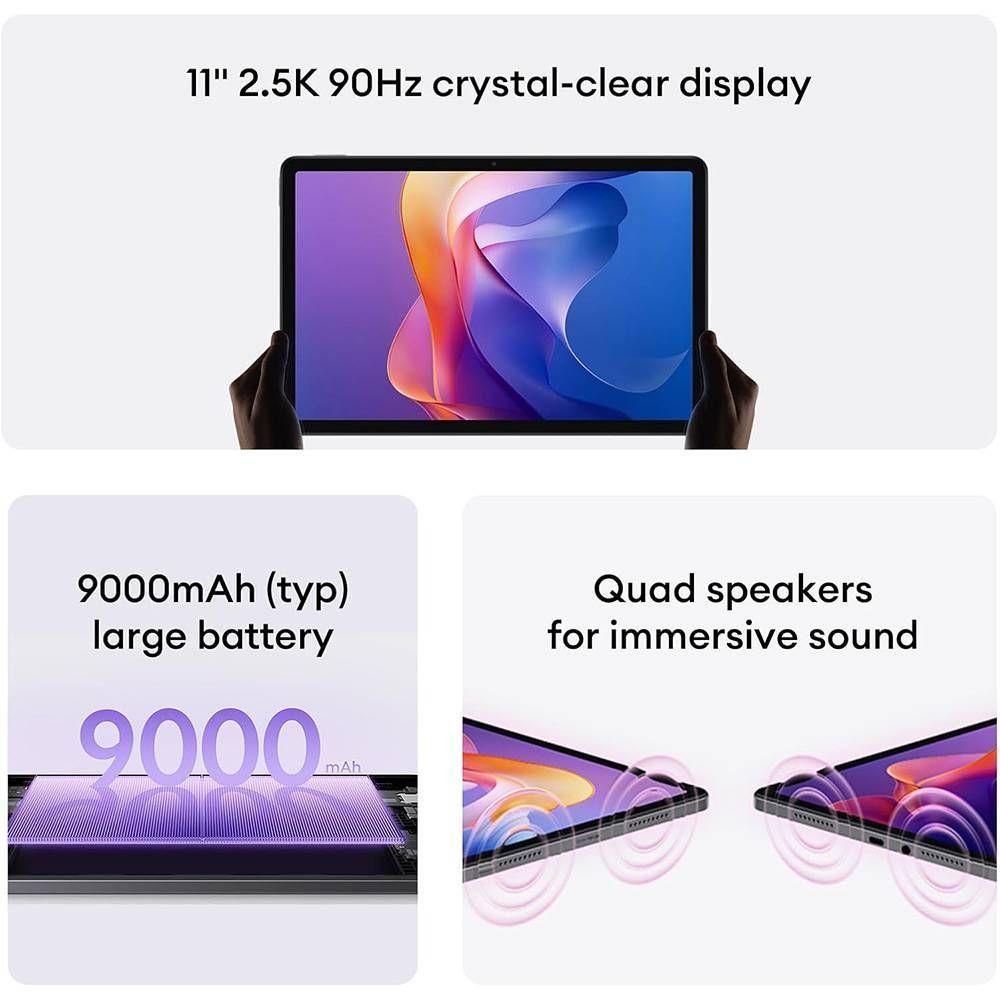 Tablet XIAOMI Redmi Pad 2 (18 W - 1xUSB Type-C1x OTG - 11" - Verde menta) — miniatura 4