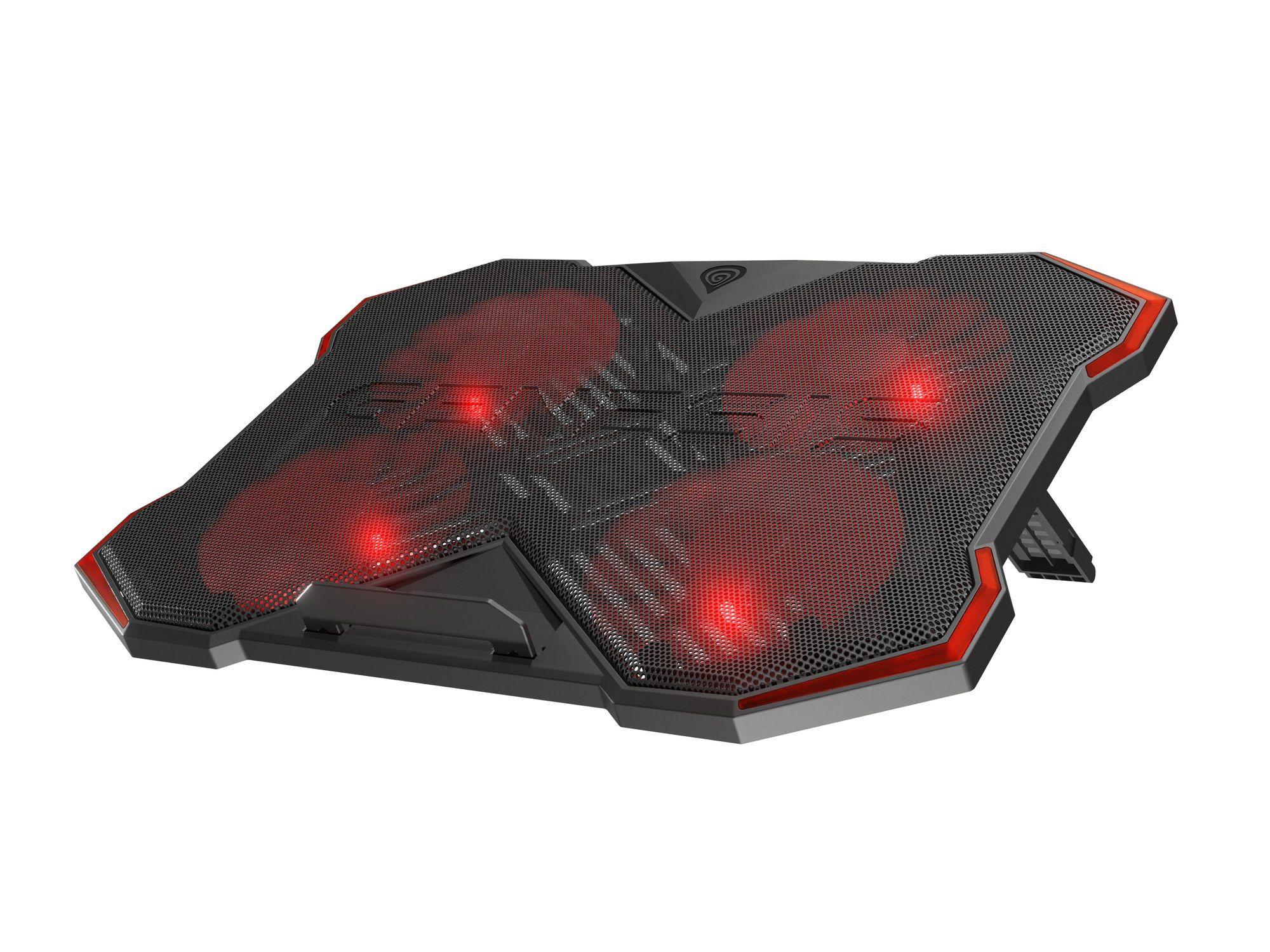 Base de Refrigeração GENESIS Oxid 260 (17,3" - 43,9 cm - 1010 RPM - Preto e Vermelho) — miniatura 4