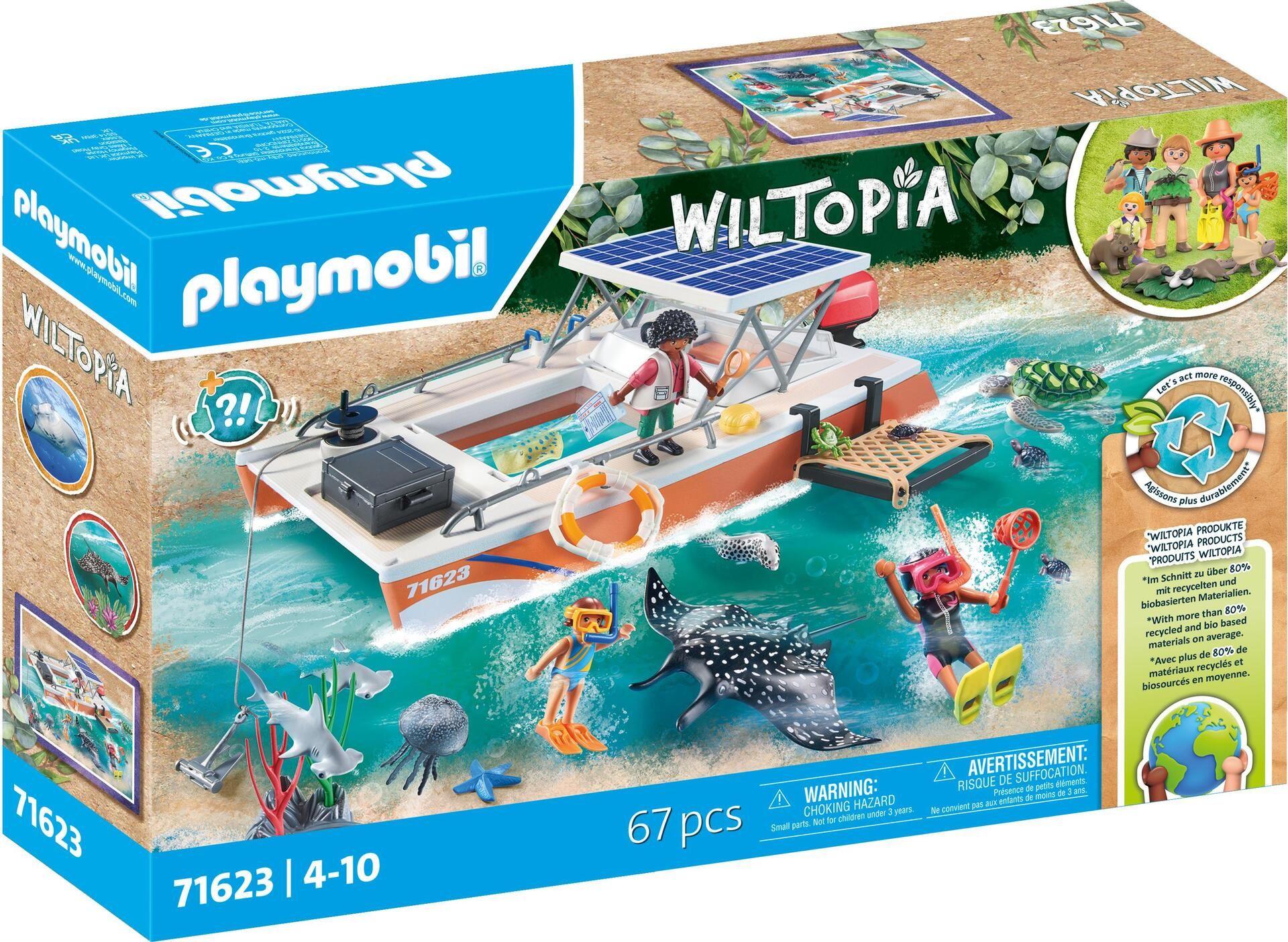 Conjunto de Construção PLAYMOBIL Wiltopia 71623 Plataforma de Recifes de Coral (3 a 4 anos - Multicor)