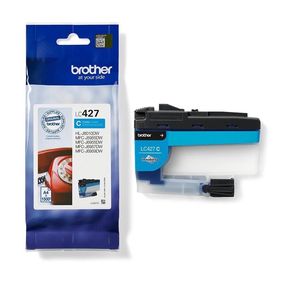 Tinteiro BROTHER LC427C (1500 páginas - Ciano), miniatura 3