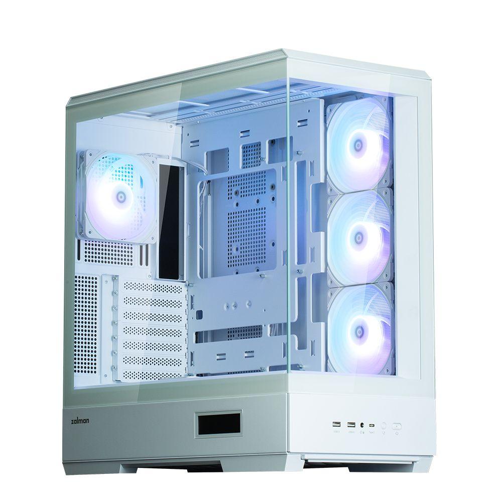 Caixa para PC ZALMAN P50 DS (ATX, Micro ATX, Mini-ITX - Mid-Tower - Plástico, aço, vidro temperado - Branco) — miniatura 10
