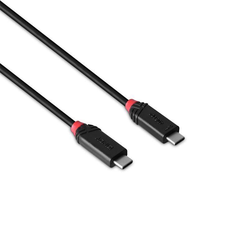 Cabo USB-C LINDY 37002 (2 m - USB C - Preto) — miniatura 2
