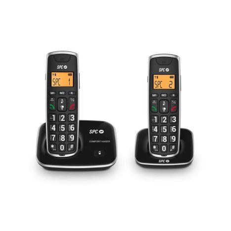 Telefone Sem Fios DECT SPC 7609N Duo (Preto), miniatura 2