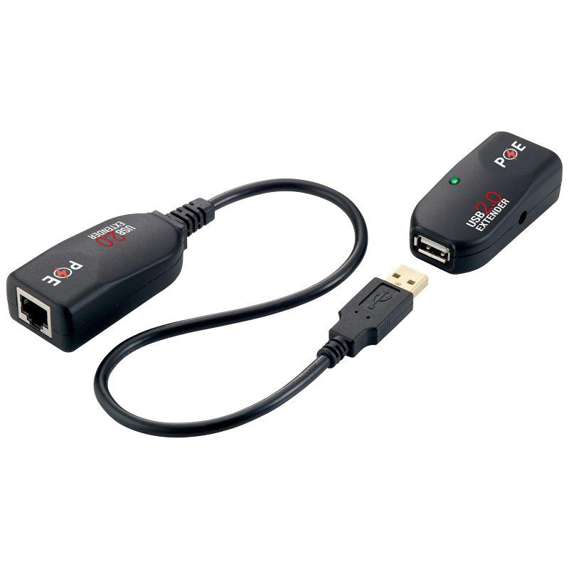 Extensor USB LOGILINK UA0207 (50 m - Cat.5/5e/6 - Preto)