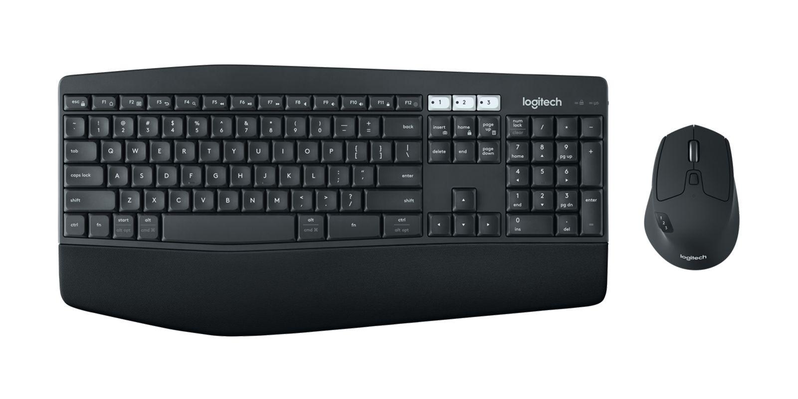 Conjunto de Teclado e Rato LOGITECH MK850 Performance (Inglês - Tamanho completo - RF Wireless + Bluetooth - Preto)