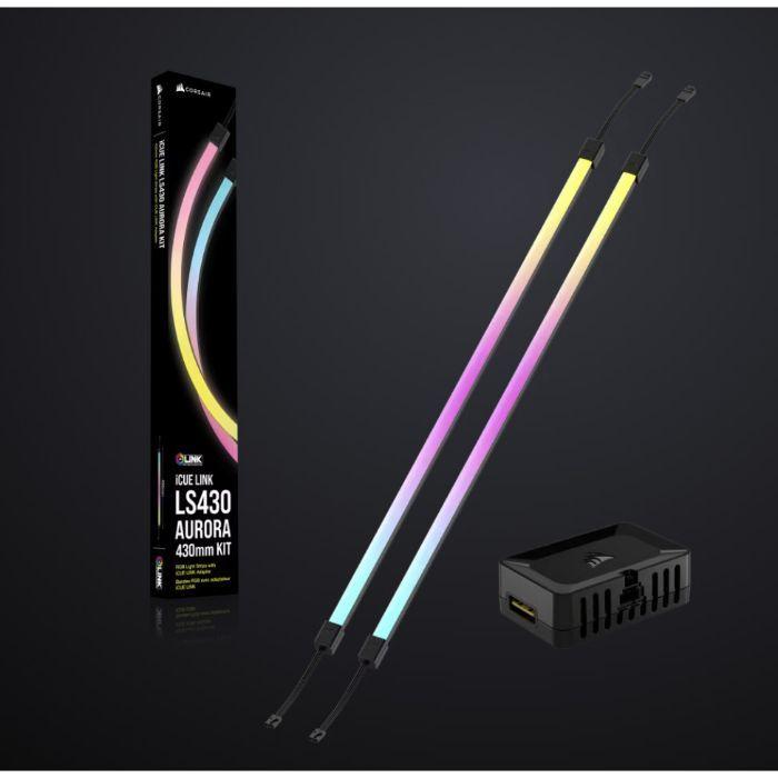 Kit de Tiras de Iluminação LED CORSAIR iCUE LINK LS430 Aurora RGB CL-9011136-WW (Multicor - Preto) — miniatura 6
