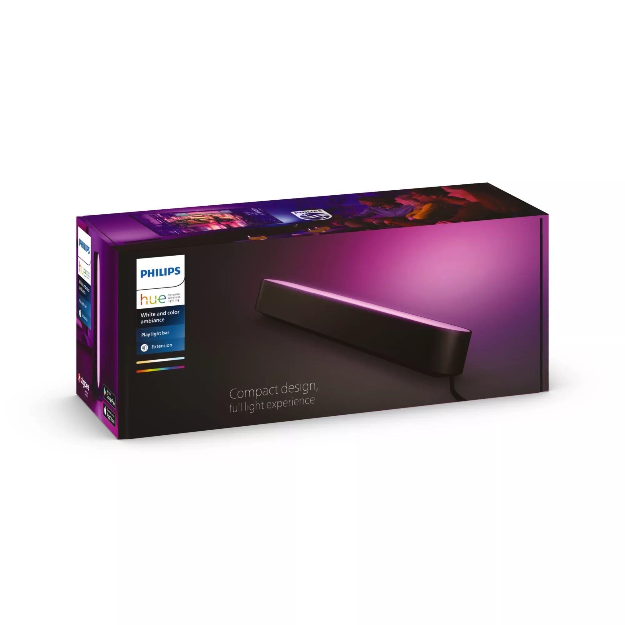 Barra de Luz Inteligente PHILIPS Hue Play Lightbar Extension WACA (Sintético - Preto) — miniatura 7