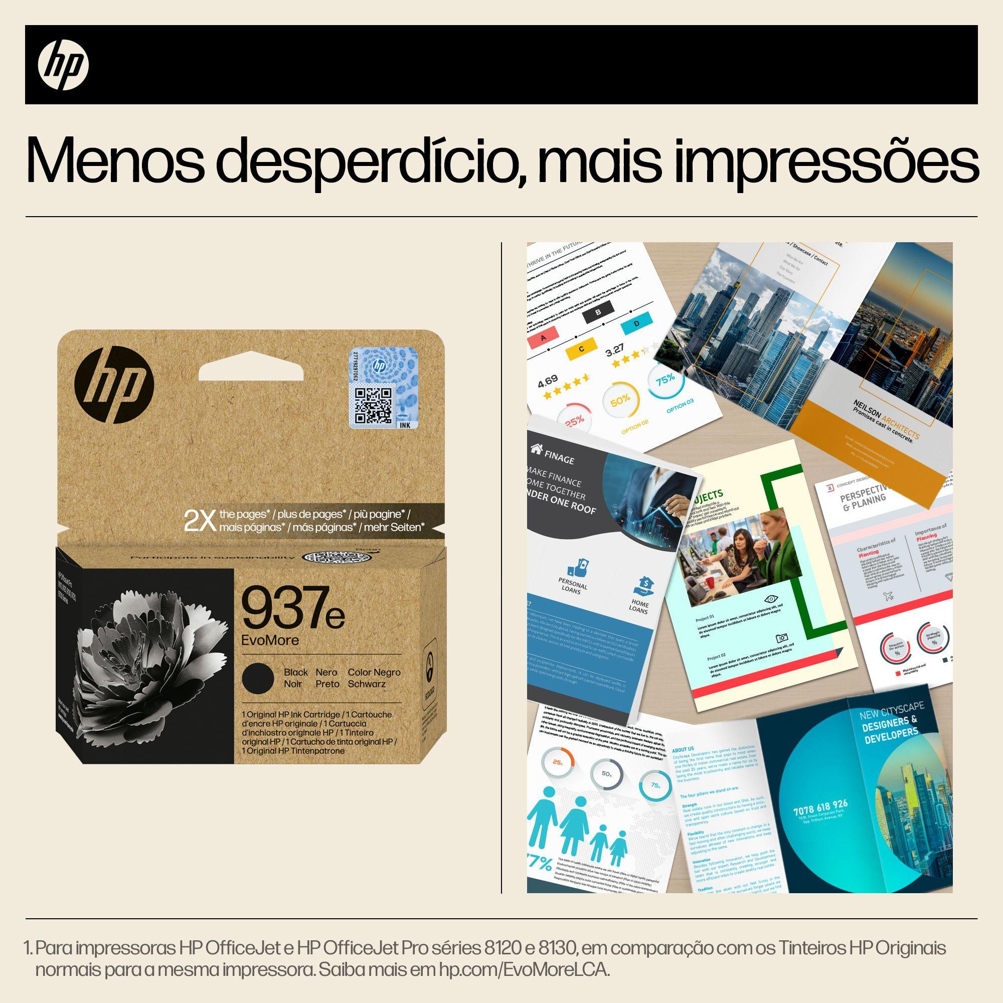 Tinteiro HP EvoMore 937e (2500 páginas - Preto), miniatura 3