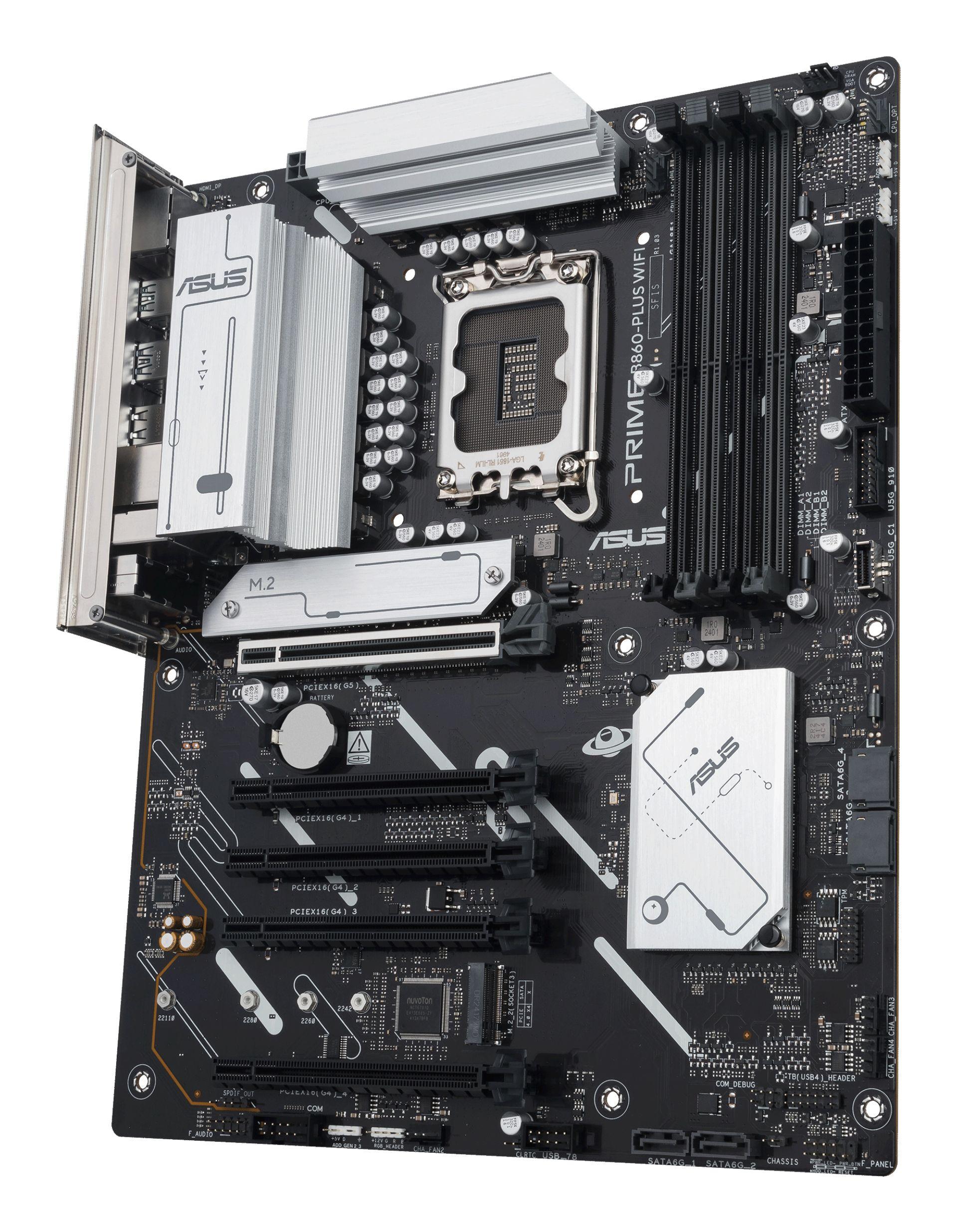 Motherboard ASUS PRIME B860-PLUS WIFI (LGA 1851 (Socket V1) - Intel Core Ultra - ATX - Preto e Alumínio) — miniatura 5