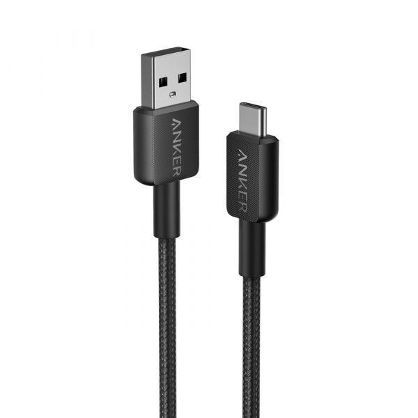 Cabo USB ANKER 322 (1,8 m - USB C - USB A - Preto), miniatura 2