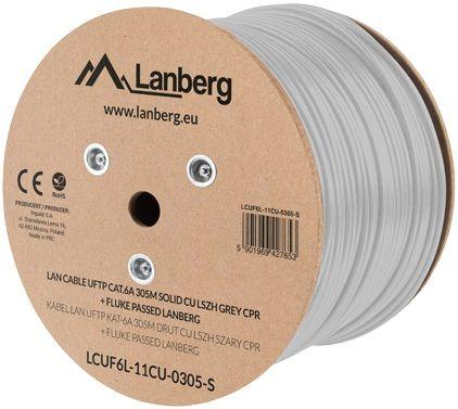 Cabo de Rede em Bobina LANBERG LCUF6L-11CU-0305-S (305 m - Cinzento), miniatura 2