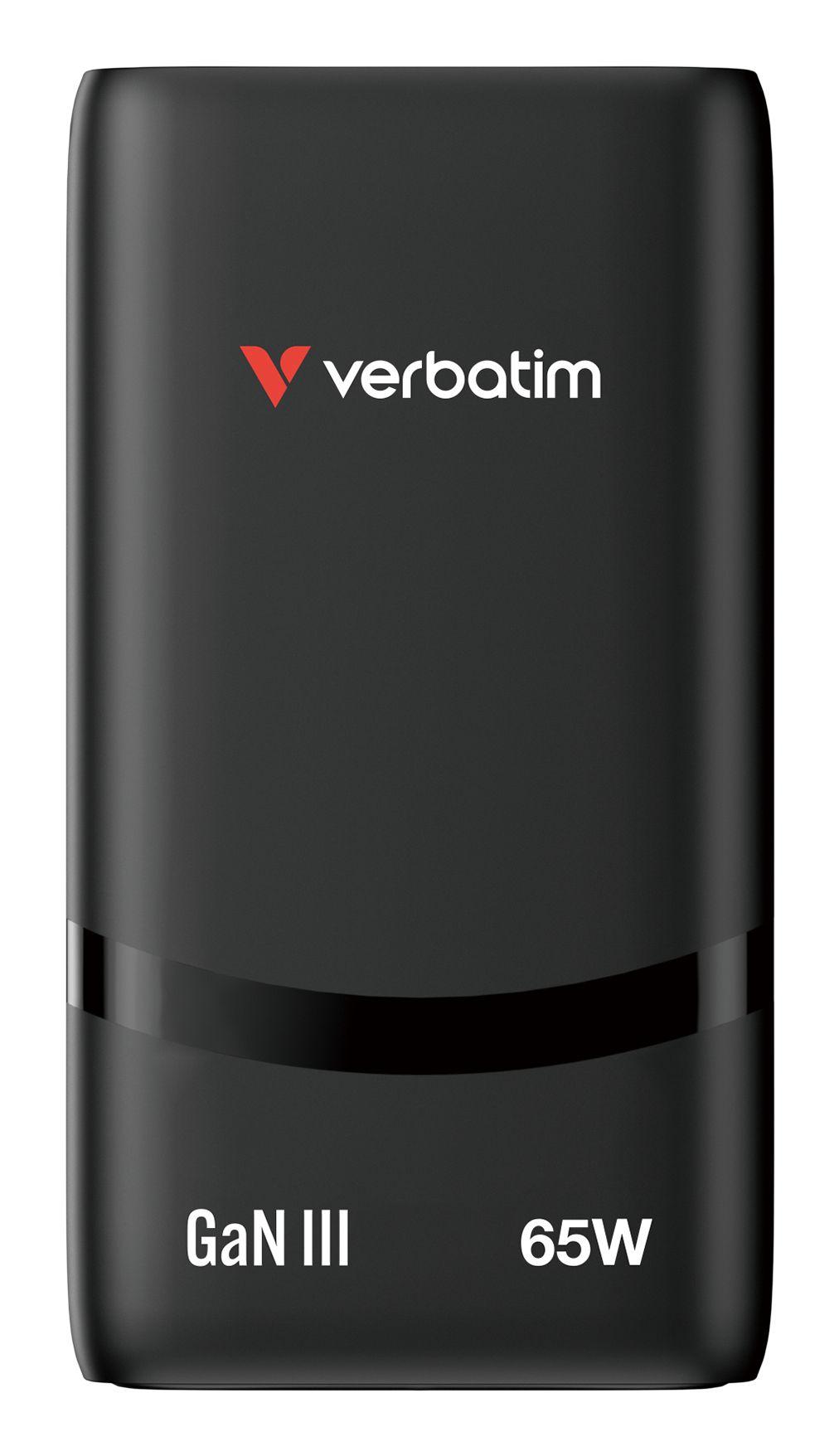 Carregador de Parede VERBATIM GaN III Fold 'n' Go 32354 (65 W - Preto), miniatura 2