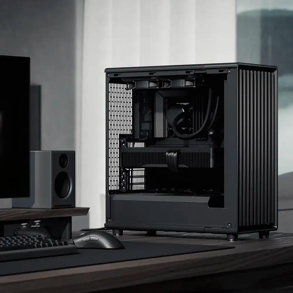 Caixa de Computador FRACTAL DESIGN North Momentum Edition TG FD-C-NOR1C-05 (ATX, Micro ATX, Mini-ITX - Midi Tower - Vidro temperado, Aço - Preto) — miniatura 2