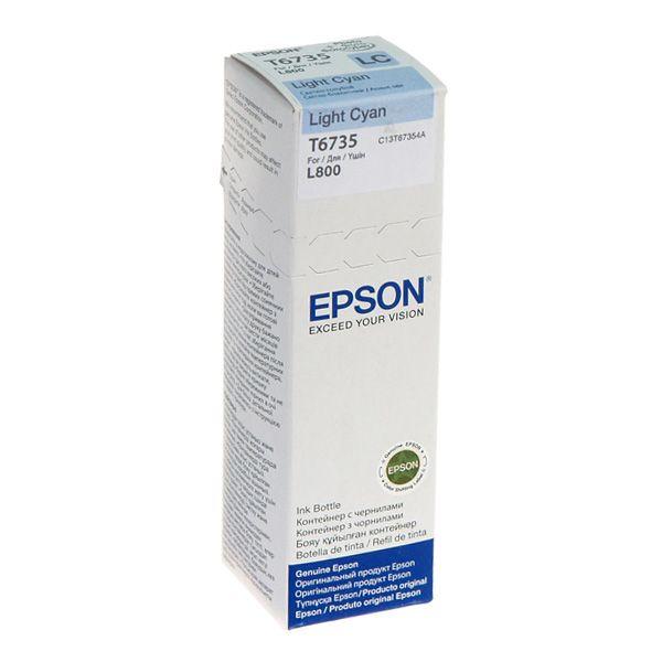 Tinteiro EPSON T6735 (Epson L800 - Ciano claro)
