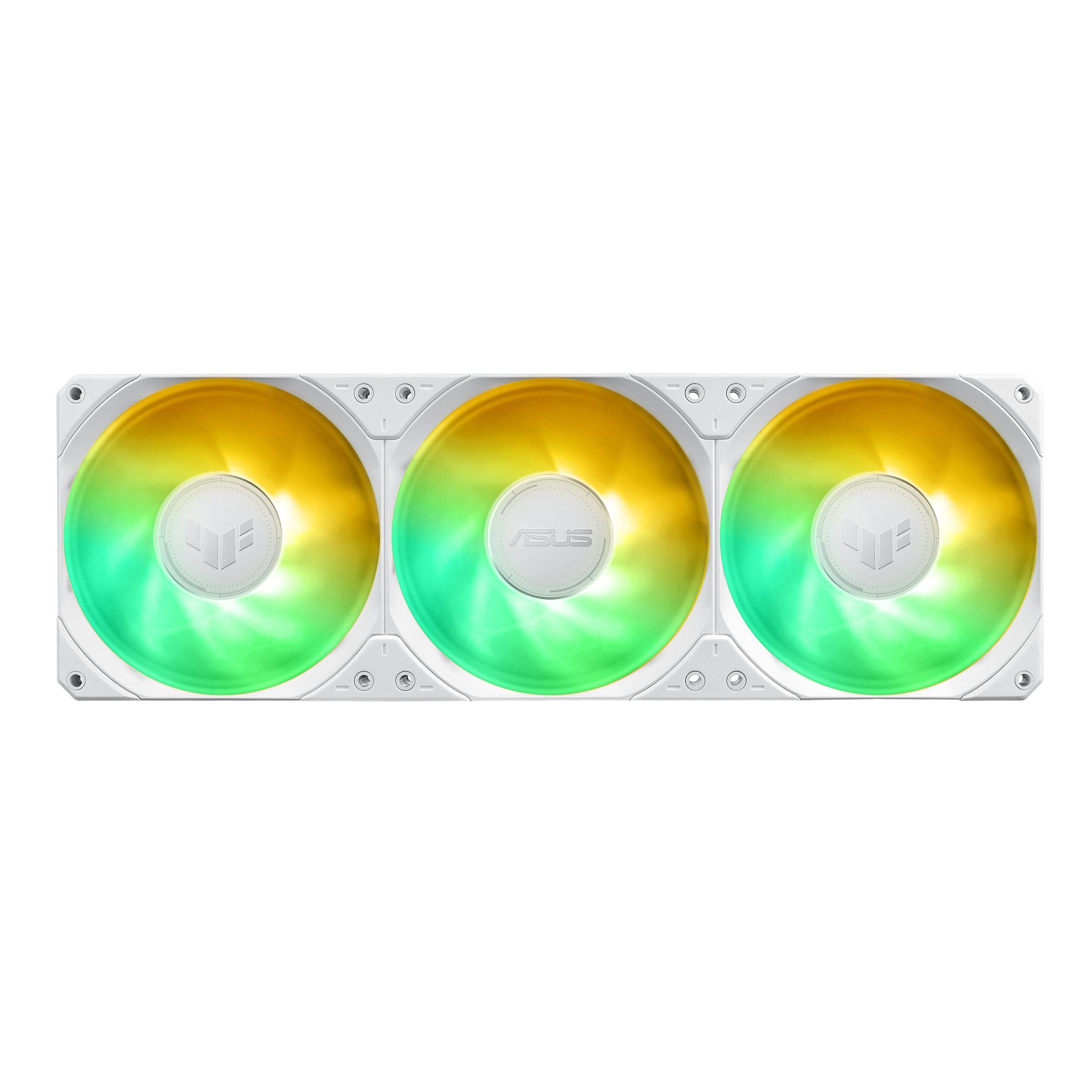 Sistema de Refrigeração Líquida Tudo-em-Um ASUS TUF Gaming LC III 360 ARGB LCD White Edition (120 mm - 3 ventoinhas - 2600 RPM - Branco) — miniatura 12
