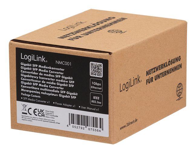 Conversor de Média de Rede LOGILINK NMC001 (1000 Mbit/s - Preto), miniatura 7