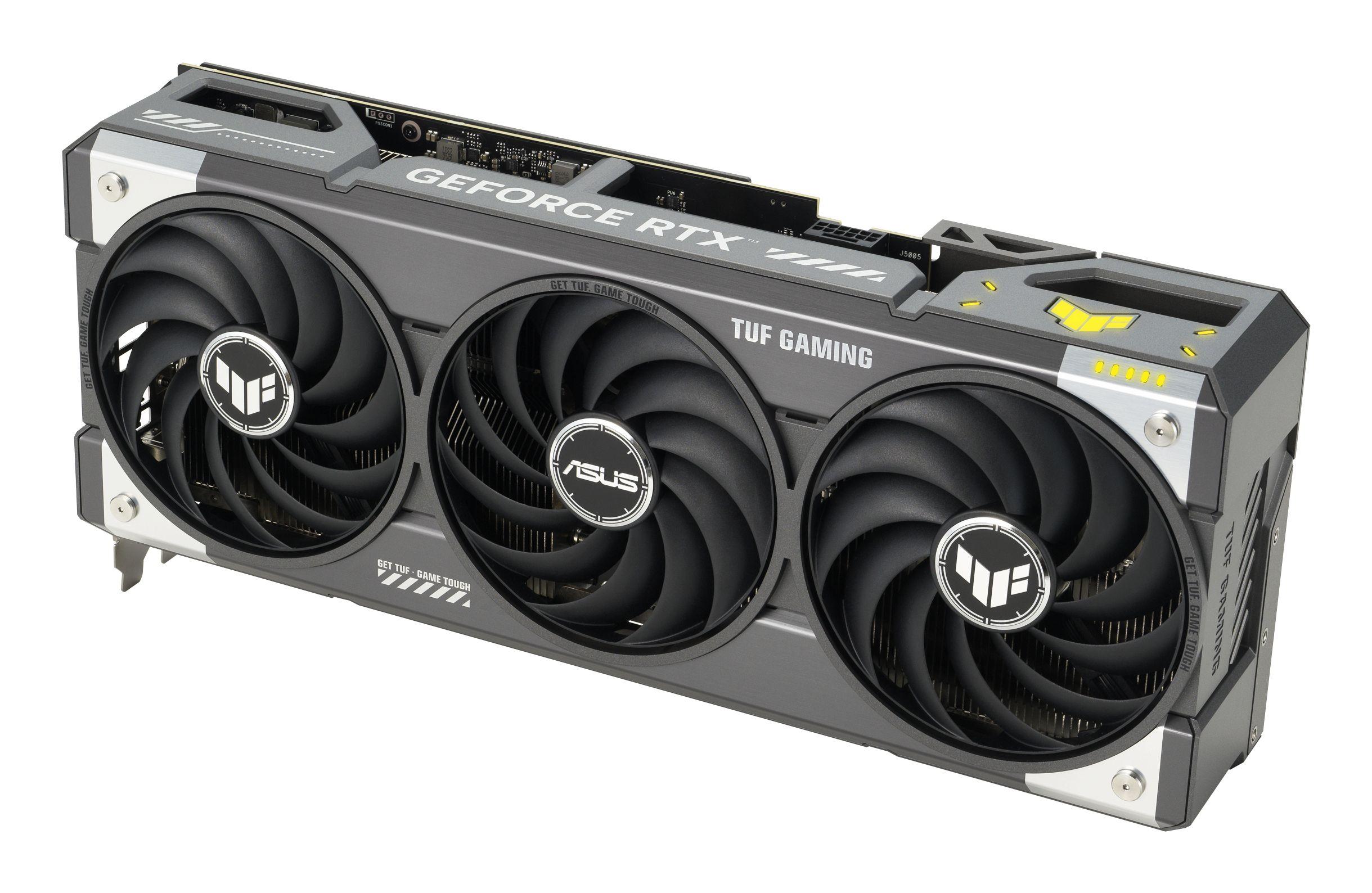 Placa Gráfica ASUS GeForce RTX 5070 TUF Gaming OC (GeForce RTX 5070 - 28 Gbit/s - 12 GB - Preto e Cinzento) — miniatura 3