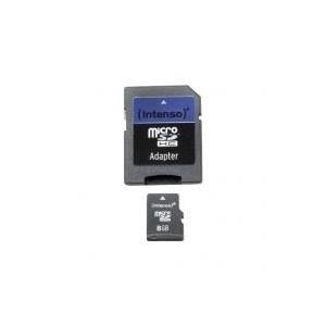 Cartão de Memória INTENSO 3403460 (8GB - Classe 4 - 20 MB/s - Preto)