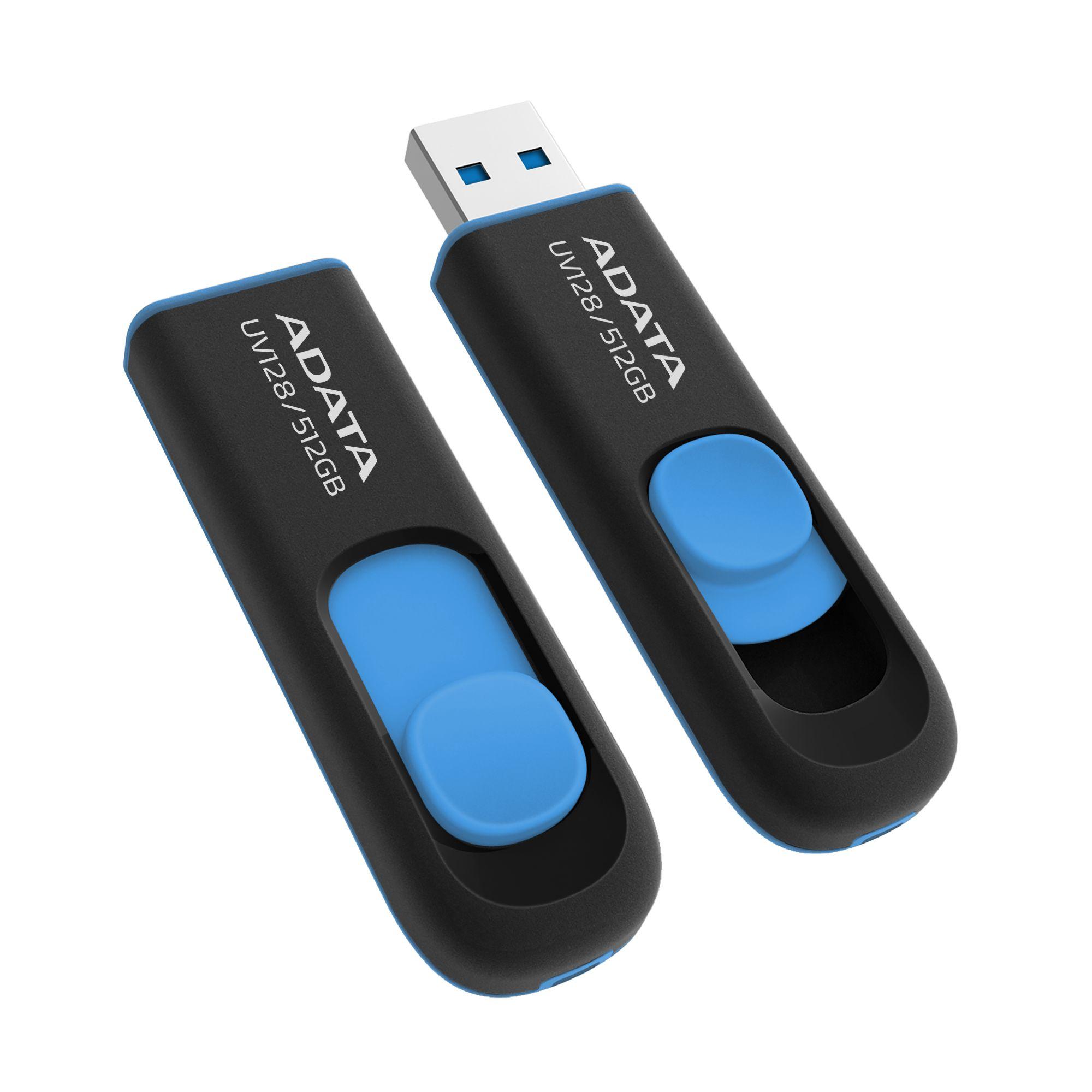 Pen Drive ADATA UV128 (USB Type-A - USB-A - 3.2 Gen 1 - Preto e Azul) — miniatura 2