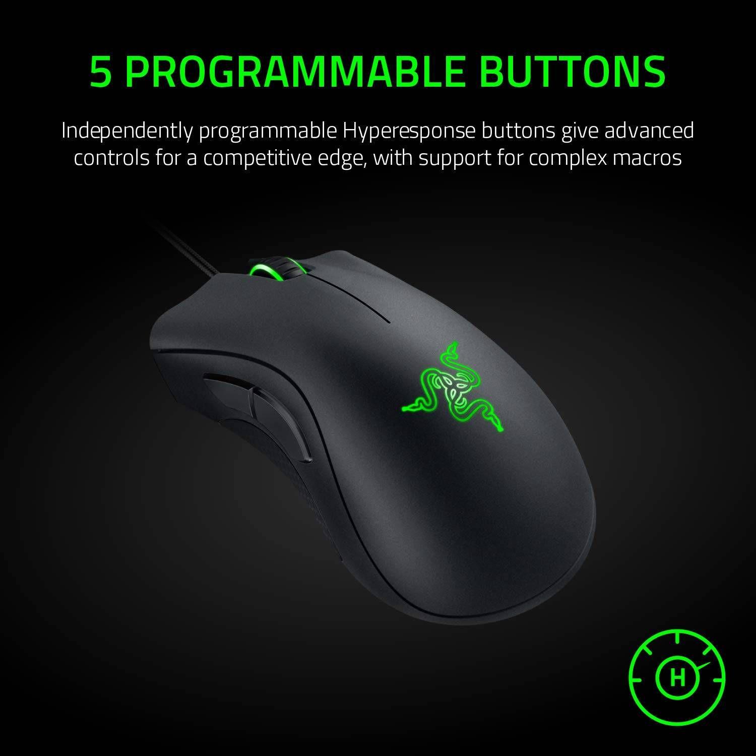 Rato RAZER DeathAdder Essential (Mão direita - 6400 DPI - Ótico - Preto) — miniatura 4
