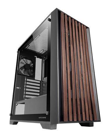 Caixa de Computador MARS GAMING MC-WOOD (ATX, Micro ATX, Mini-ITX - Midi Tower - 16,3 cm - Preto)