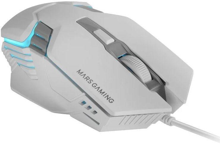 Rato Gaming MARS GAMING MM024W (Mão direita - 4000 DPI - Ótico - Branco), miniatura 5