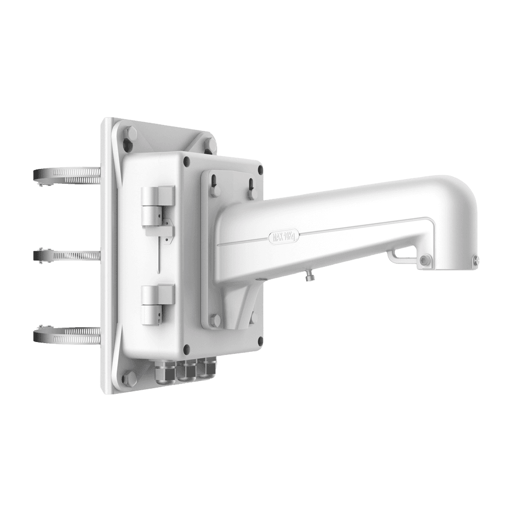 Suporte de Poste HIKVISION DS-1602ZJ-BOX-POLE (10 kg - 209,7 x 314 x 600,8 mm - Branco)