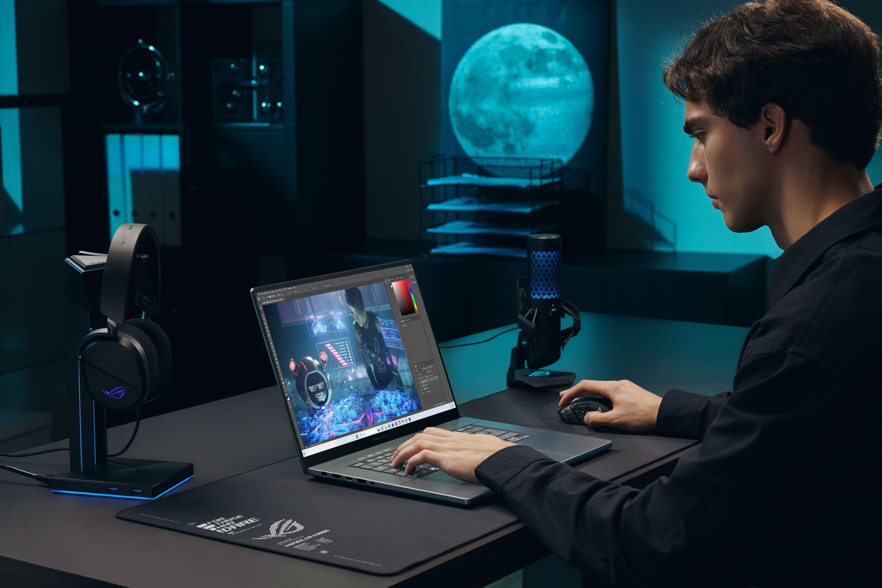Portátil Gaming ASUS ROG Zephyrus G16 GU606AR-TB107W (Intel Core Ultra - Intel Core Ultra 9 386H - 16" - Cinzento) — miniatura 6