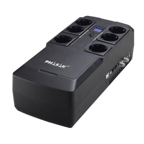UPS Line-Interactive PHASAK Kryptos PH 9478 (USB, RJ45 e USB Charge)