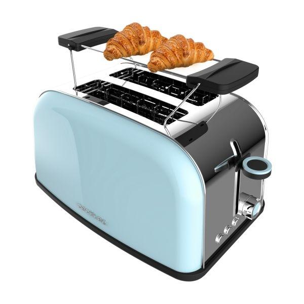 Torradeira CECOTEC Toastin' Time 850 (850 W - 2 fatias - Altura 18,5 cm - Azul Claro)
