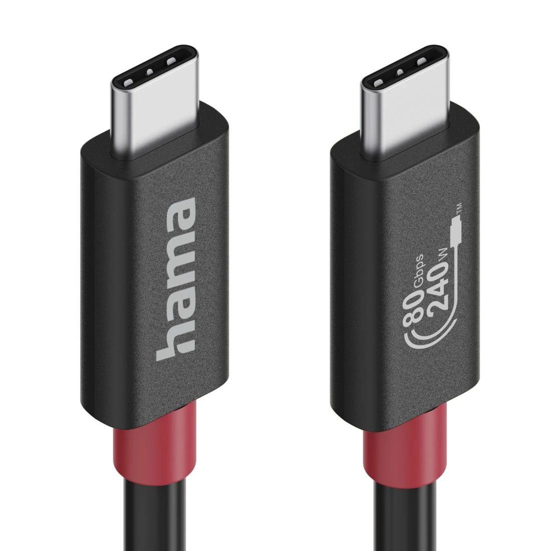 Cabo USB-C HAMA 00200799 (1 m - USB C - Preto), miniatura 3