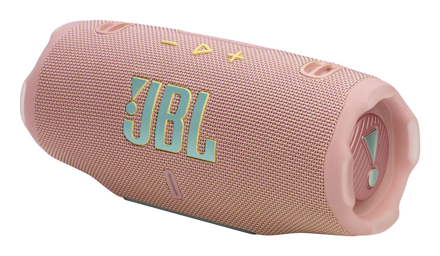 Coluna Portátil JBL Charge 6 (45 W - Bluetooth, USB-C - Rosa)