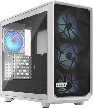 Caixa PC FRACTAL DESIGN Meshify 2 RGB (2,5" - Aço, vidro temperado - RGB multicolor - Branco)