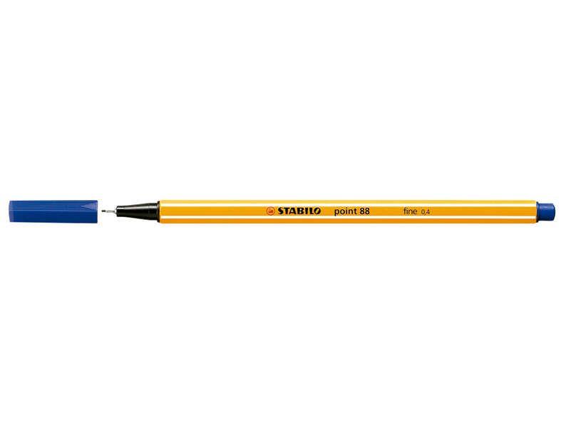Marcador de Ponta de Fibra STABILO Point 88/41 (Metal - Azul Escuro)