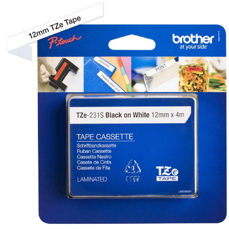 Fita de Impressão BROTHER TZe-231S2 (Preto sobre Branco), miniatura 3
