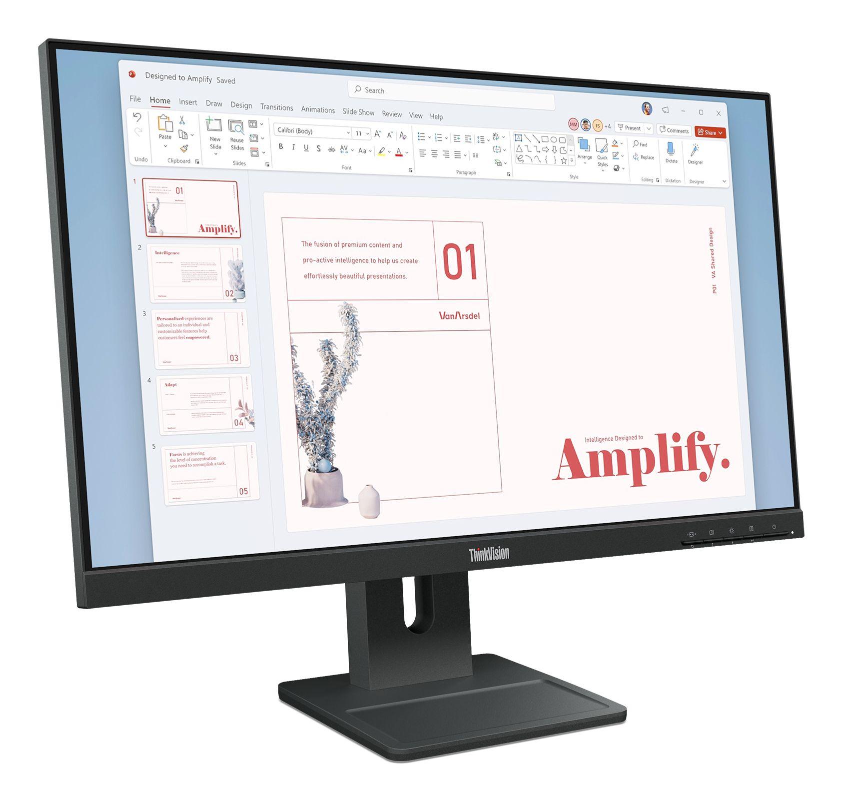 Monitor LENOVO ThinkVision E24-40 (23,8" - IPS - 100 Hz - Preto), miniatura 3